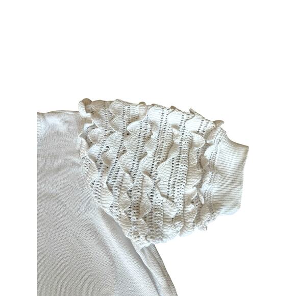 Lilly Pulitzer Faye Ruffled Short Sleeve Knit Top Size‎ XL - Picture 4 of 6